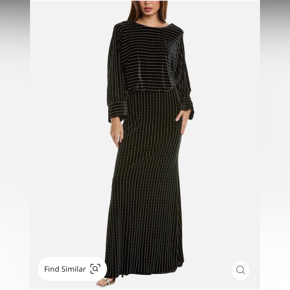 Tadashi Shoji Black Long Sleeve Dress